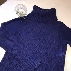 IZOD Cable-knit turtleneck sweater